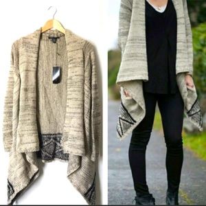 BCBG open front knit cardigan size Medium